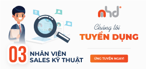 MHD TUYỂN DỤNG - 03 vị trí Nhân Viên Sales Kỹ Thuật T7/2020