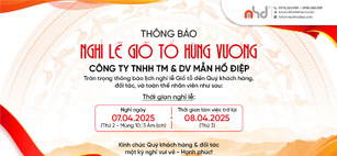 MHD THÔNG BÁO NGHỈ LỄ GIỖ TỔ HÙNG VƯƠNG NĂM 2025